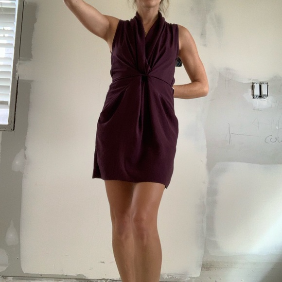 Aritzia wilfred xsmall purple wrap dress - Picture 2 of 10